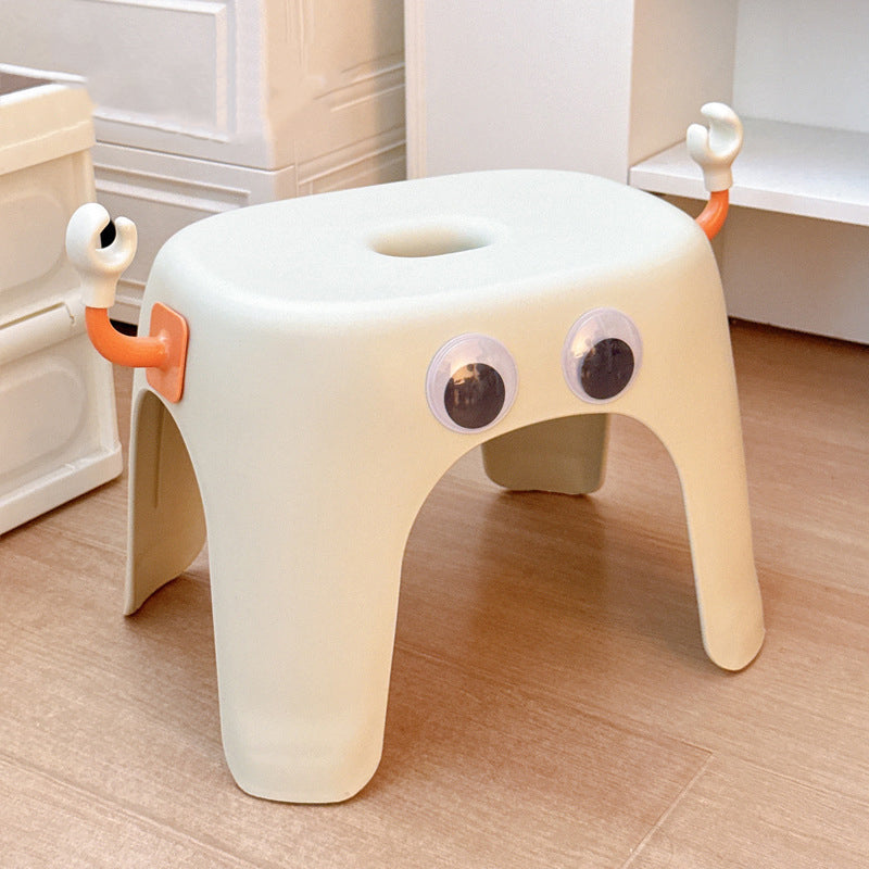 Modern minimalistisk elliptisk pall - Armlös rygglös PP låg sits för vardagsrum och hem MILA Sverige