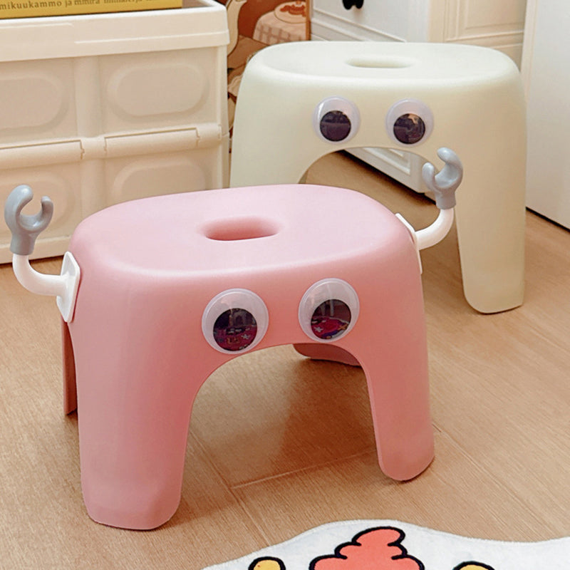 Modern minimalistisk elliptisk pall - Armlös rygglös PP låg sits för vardagsrum och hem MILA Sverige