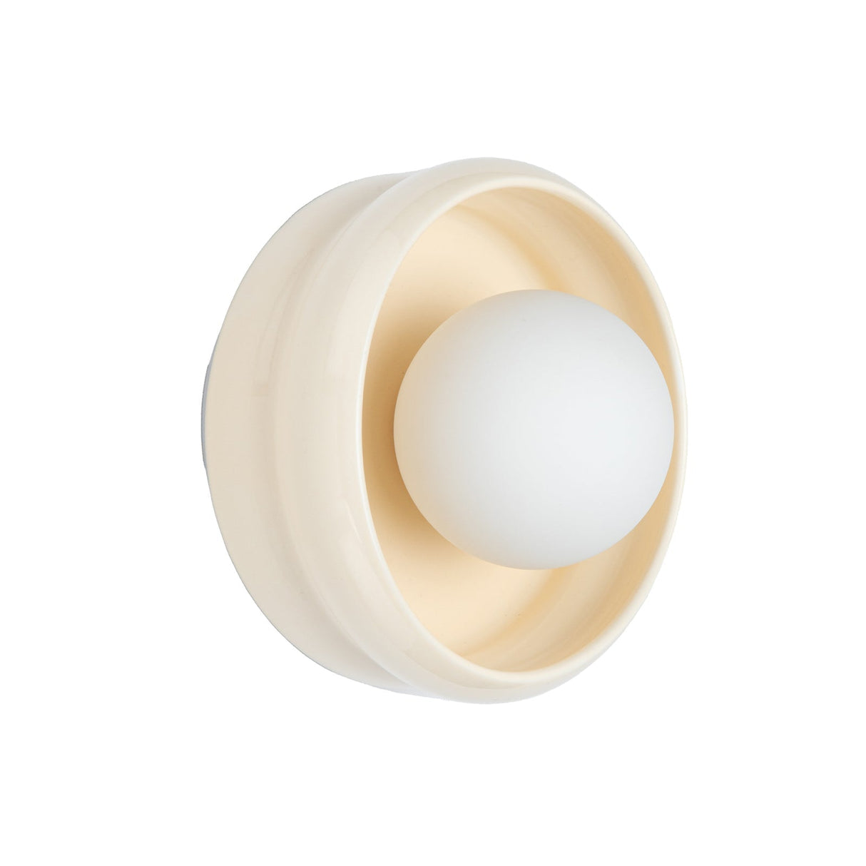 Modern keramik vägglampa | 5.91 tum | Vit lasyr finish | Inomhusbelysning | Brick by Brick Carvallo