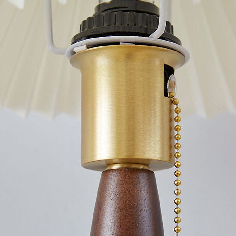 Klassisk valnöt vikbar vägglampa Carvallo