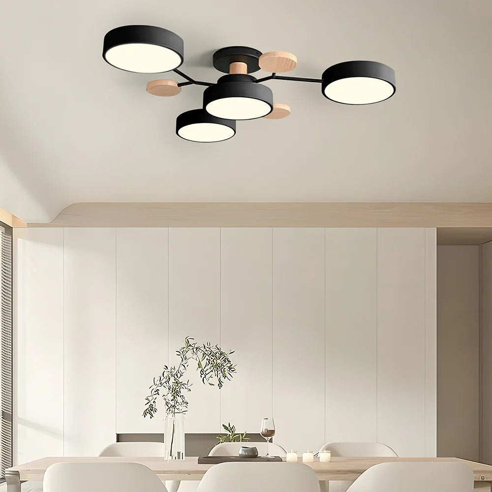 Taklampa Modern LED Flush Mount Kristallkrona Carvallo