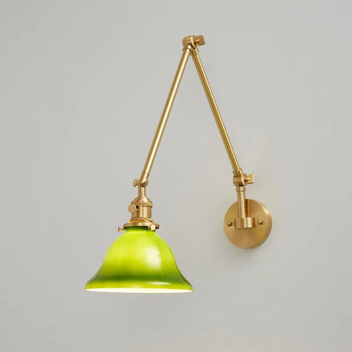 VintageGreen – Justerbar Klassisk Vägglampa för Stilren Belysning Carvallo