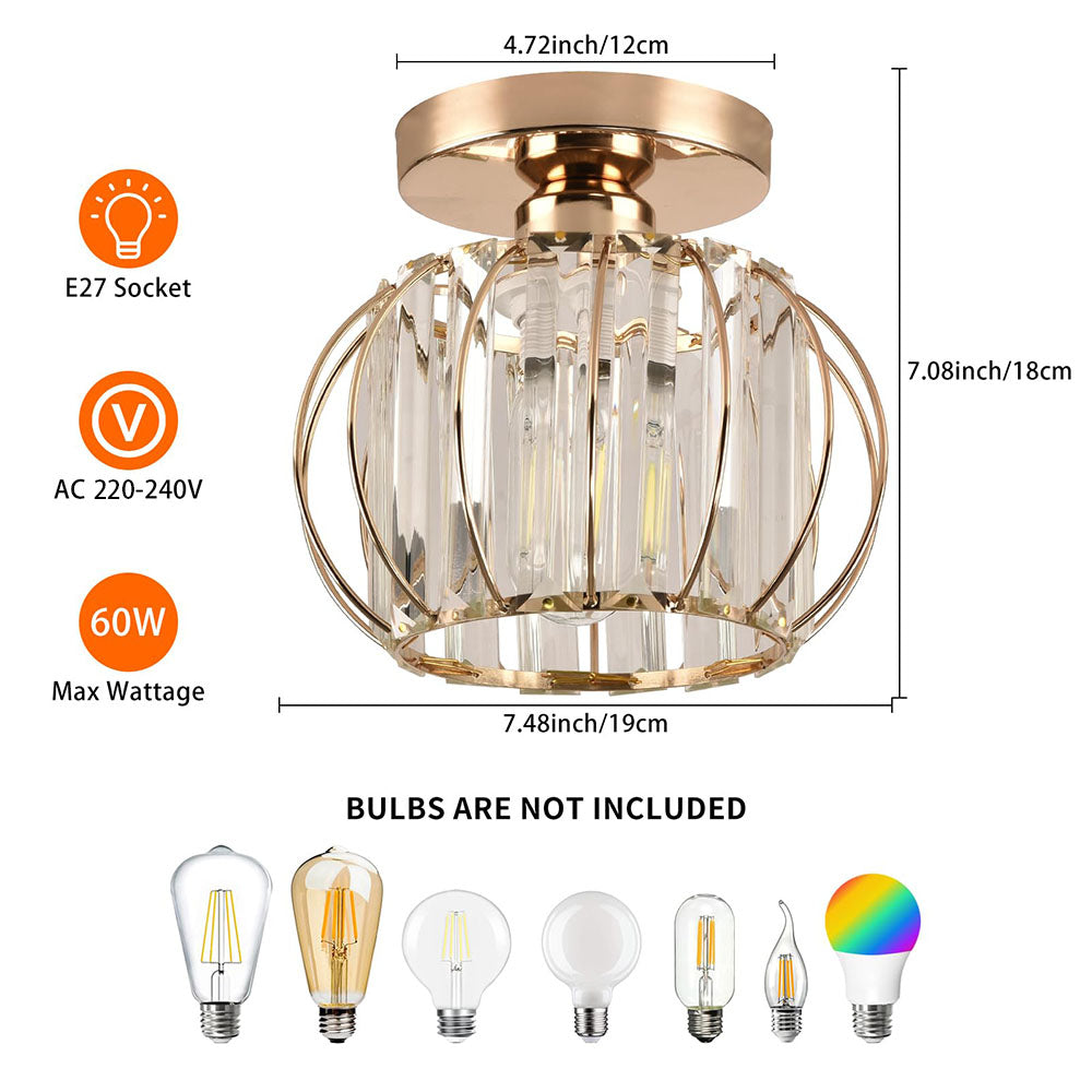Kronljus med guldinfattning Carvallo