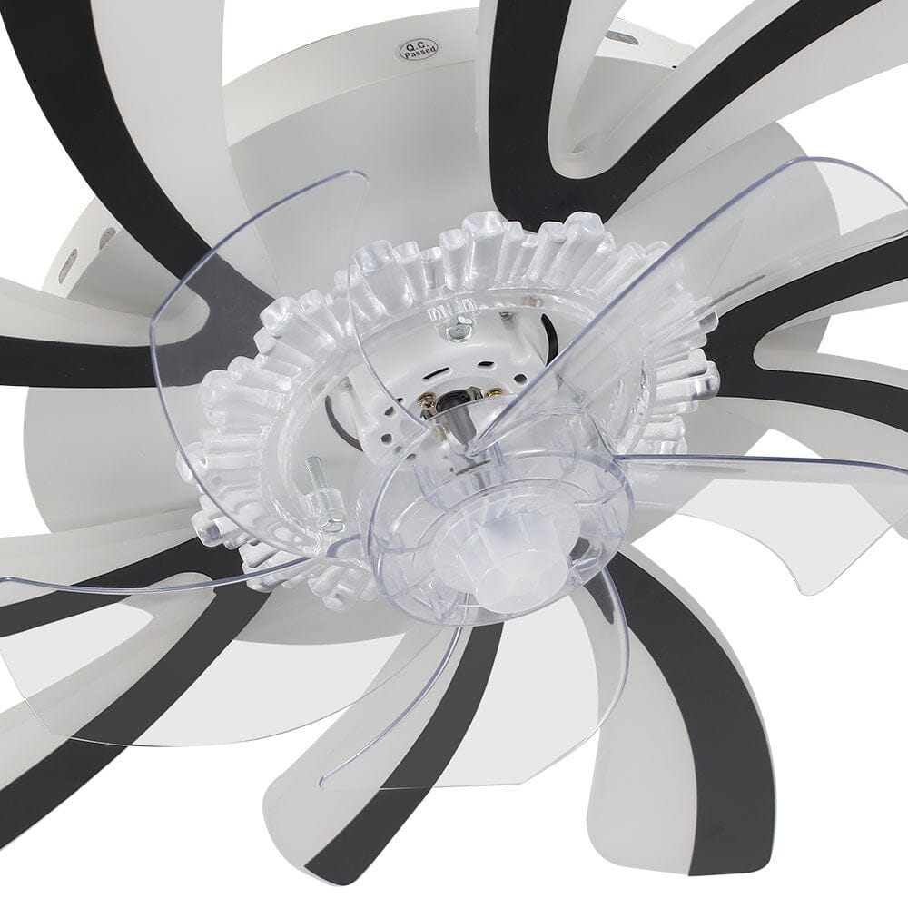 Kreativ 78cm Akryl Takfläkt med Inbyggd LED-Belysning Carvallo