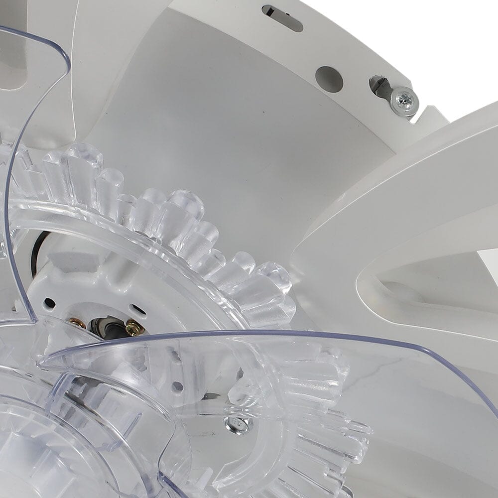 Kreativ 78cm Akryl Takfläkt med Inbyggd LED-Belysning Carvallo