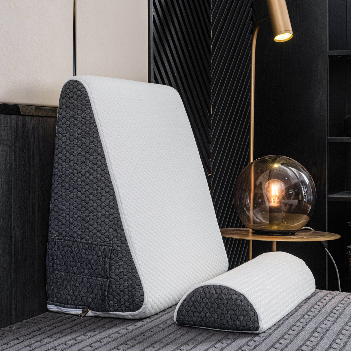 Deluxe Lutande Reflux Kuddstöd med Memory Foam Carvallo