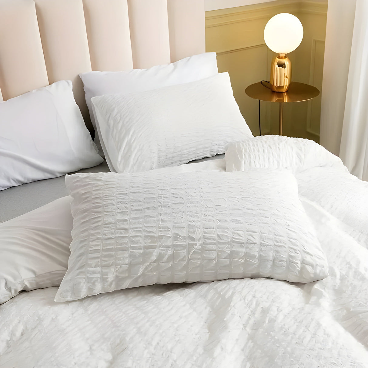 CloudCrinkle Duvet – Minimalistisk krinkle-design täcke Carvallo