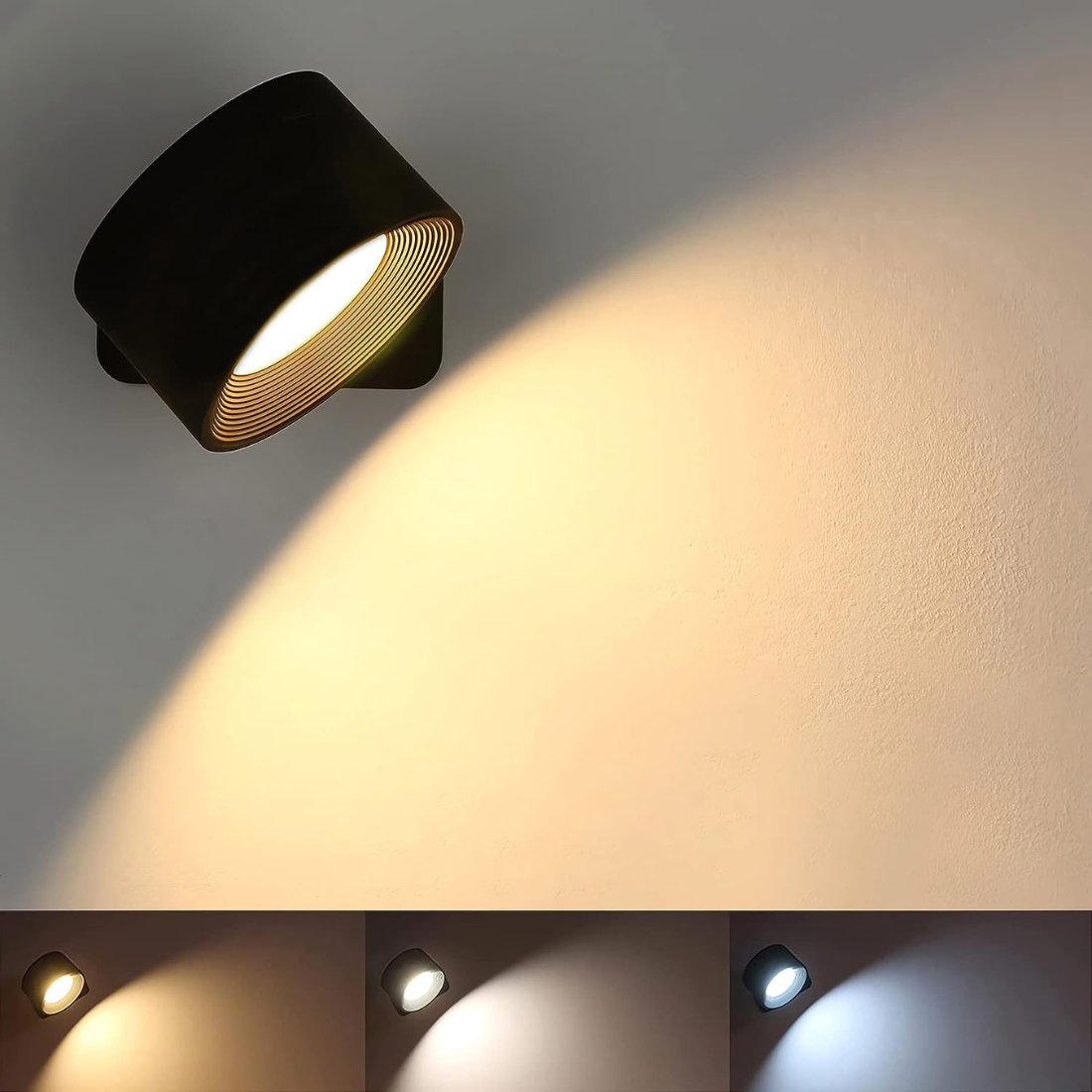 Vägglampa Trådlös Laddningsbar Modern LED Lampa Carvallo