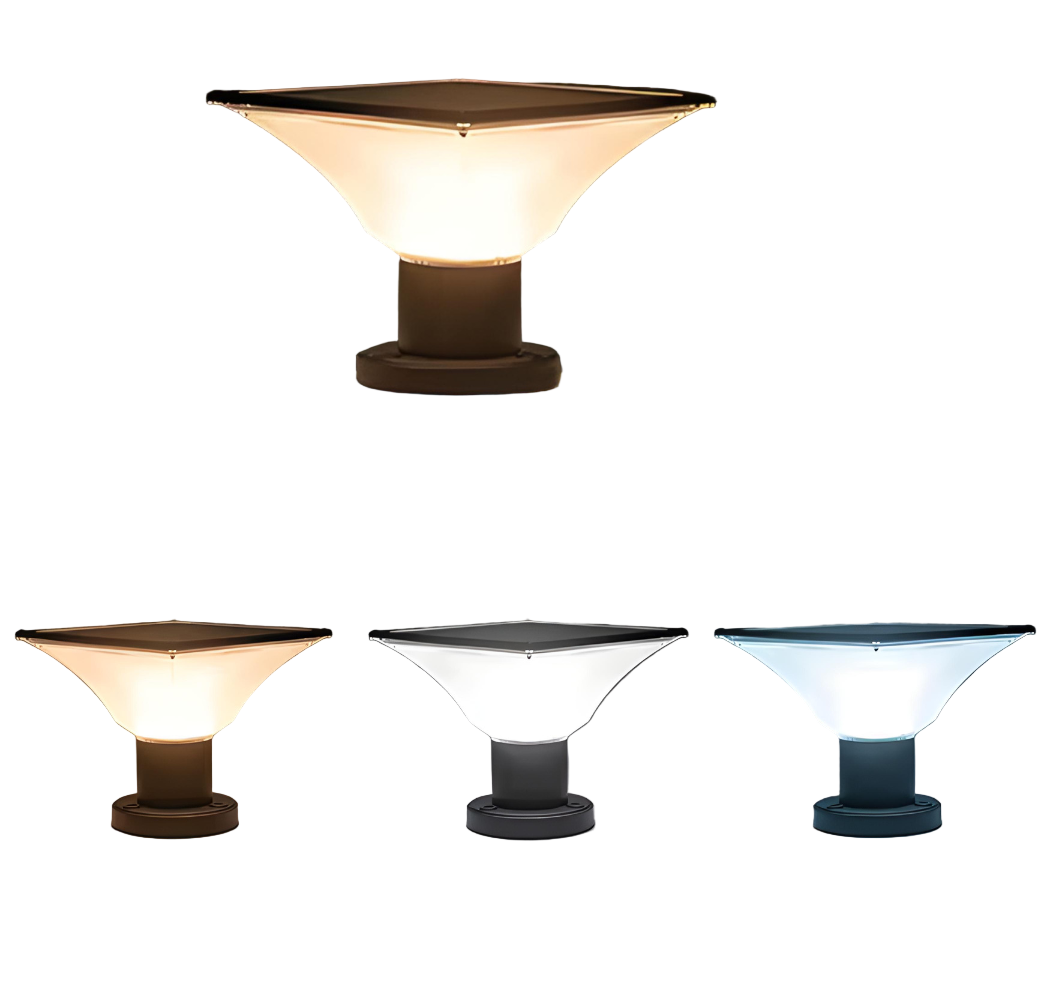 Solär Pelarlampa med Väderbeständig Konstruktion Carvallo