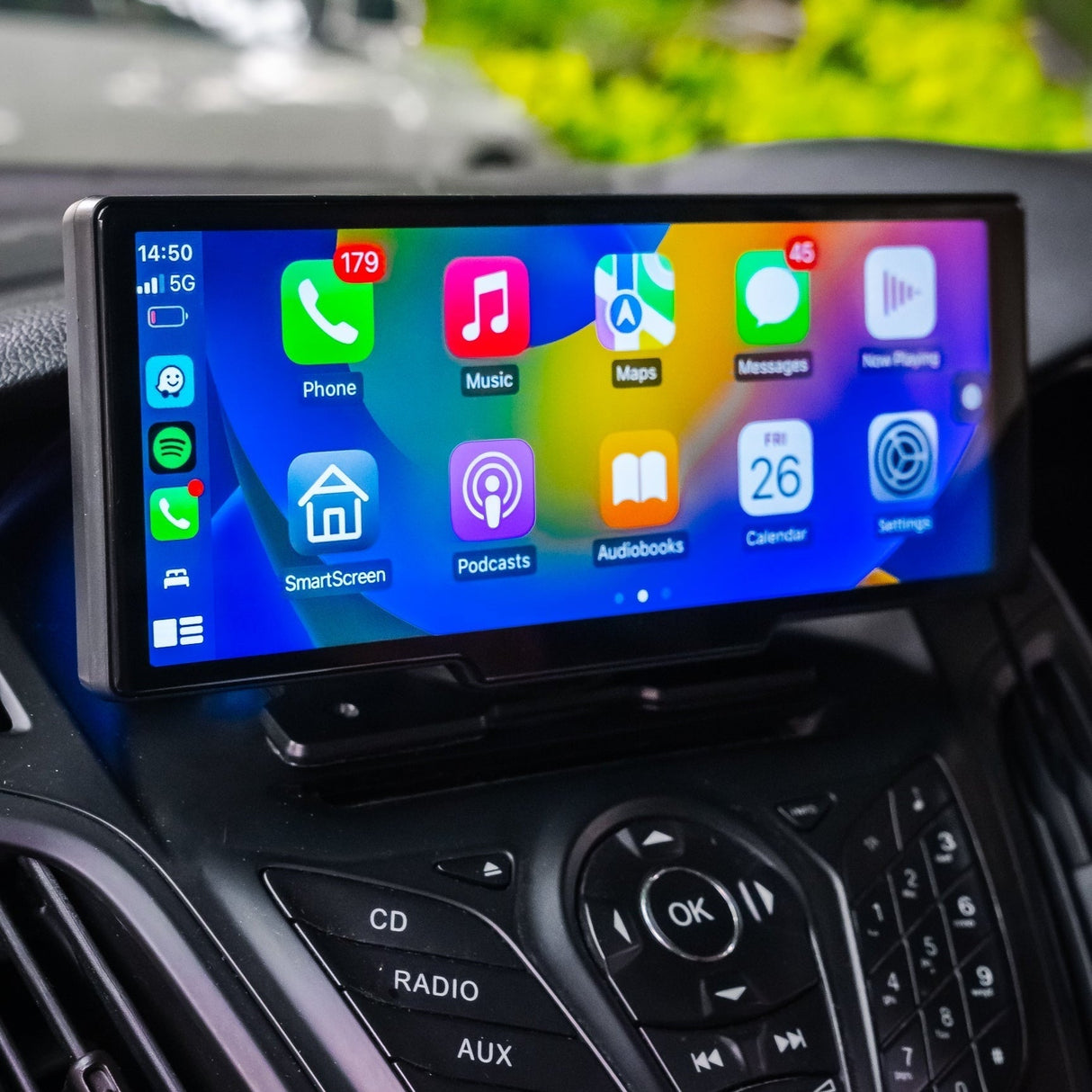 Trådlös bilskärm med pekskärm för navigering Carvallo