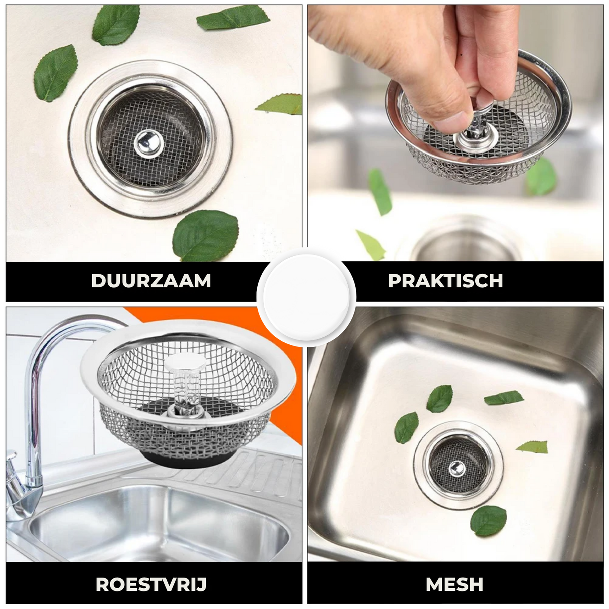 DrainGuard – Rostfritt stålfiltr med anti-igensättningsnät MILA Sverige