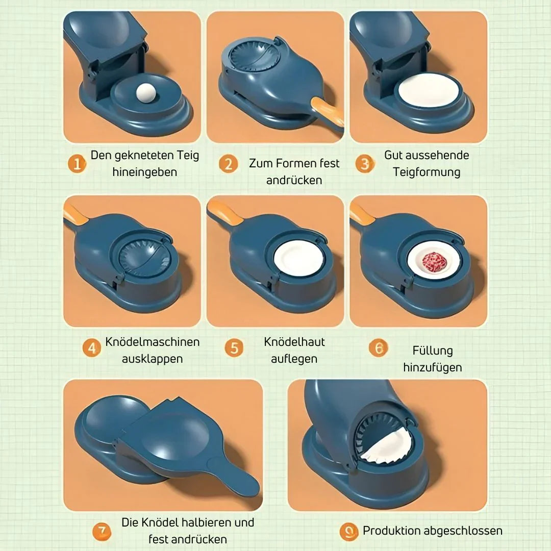 2-i-1 Dumplingsmaskin för degknyten och fyllningar Carvallo