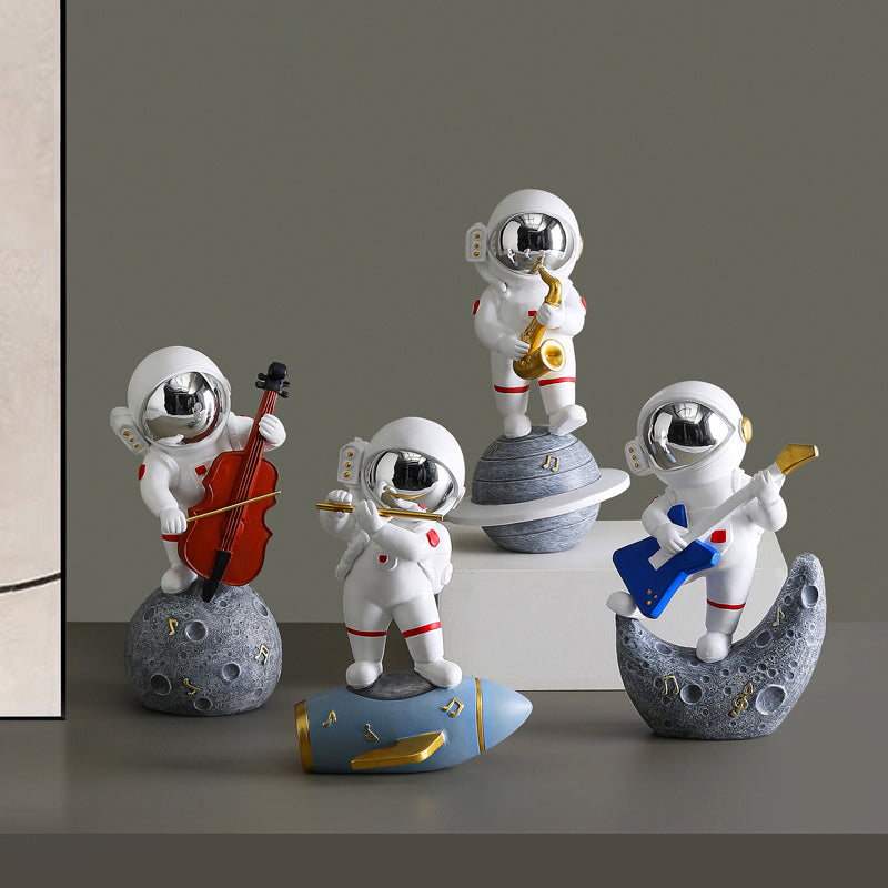 Astronaut Jazz Band Dekorativ Konstverk för Unik Heminredning Carvallo