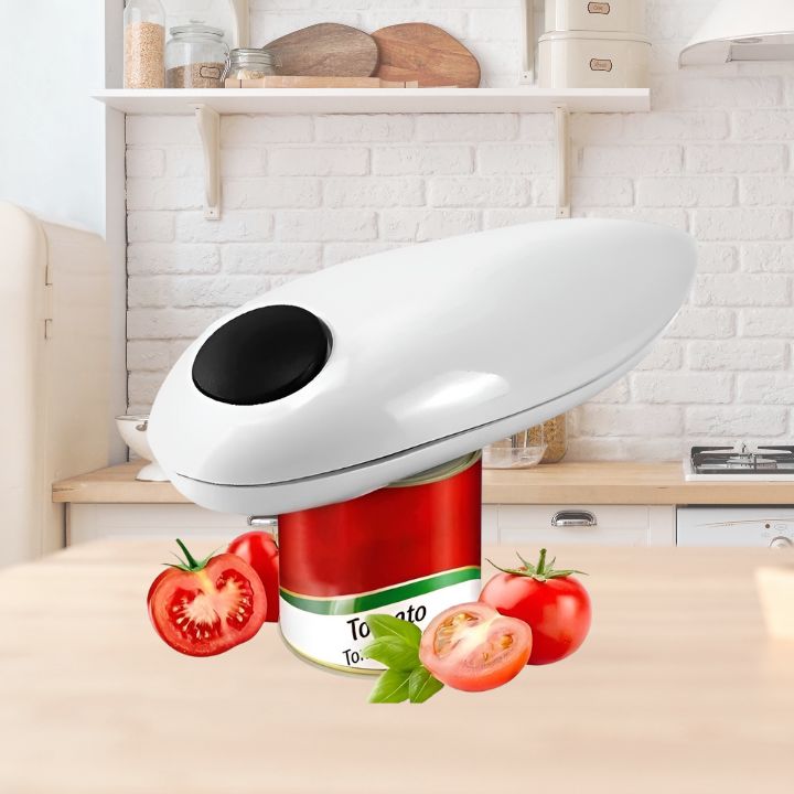 EasyPop Elektrisk Burköppnare – Handsfree, Släta Klippkanter Carvallo