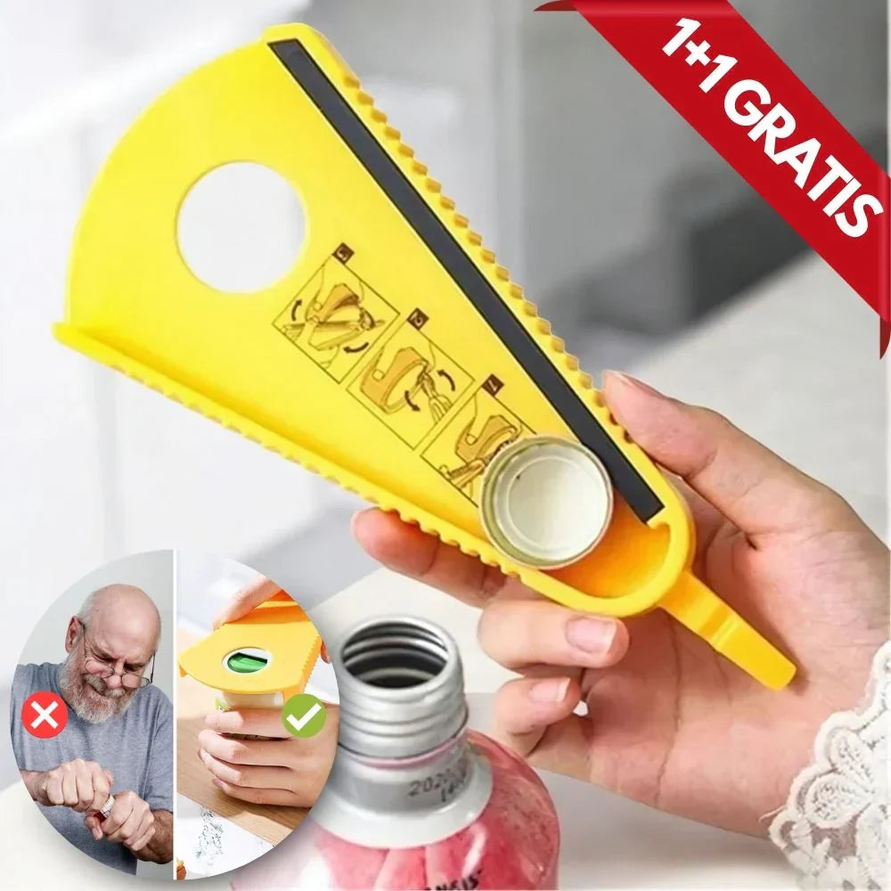 Ergonomisk flasköppnare med praktiskt handtag för enkel användning Carvallo