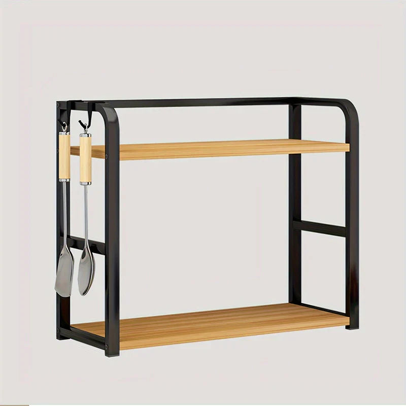 Carvallo – 2-lagers förvaringsställ för effektiv köksorganisering och bänkdisplay Carvallo