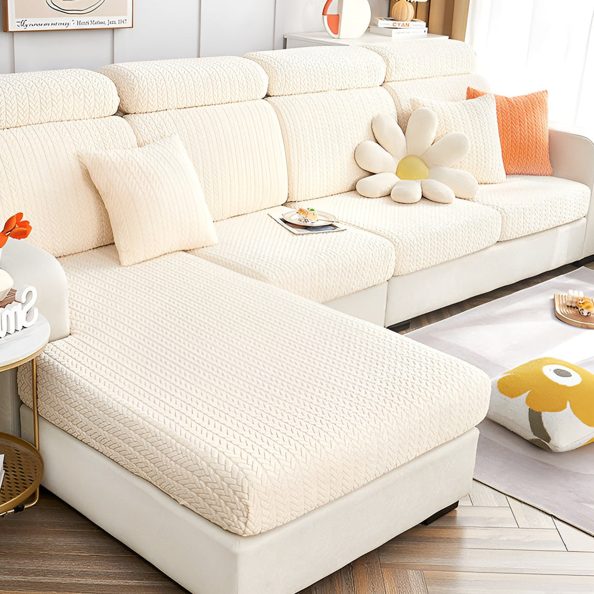 ElasticEase Sofföverdrag – Perfekt stretchpassform för säker, stilren hållning Carvallo