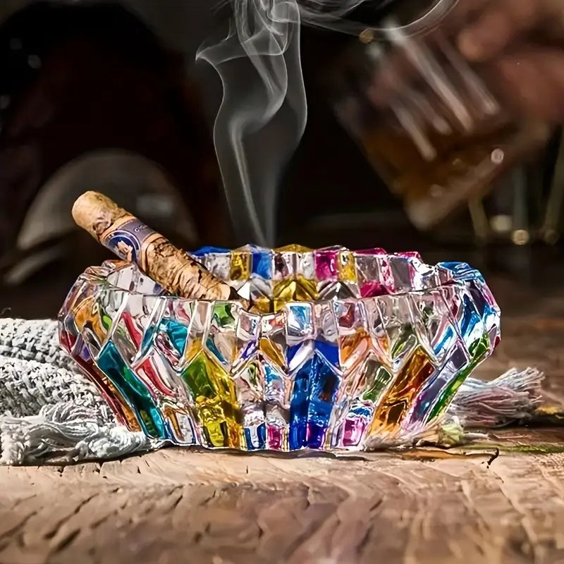 Elegant kristallaskfat för cigaretter – Premiumglasdesign MILA Sverige