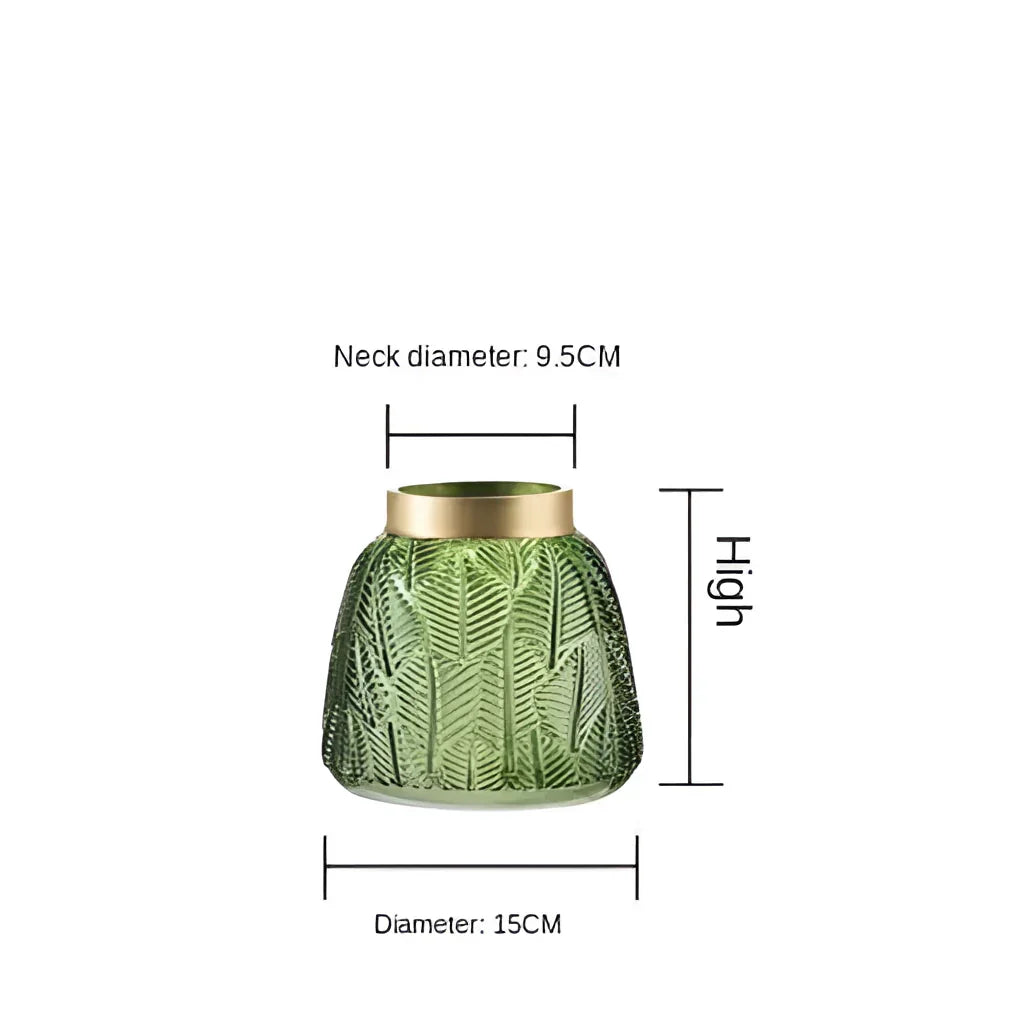 Elegant Nordisk Glasvase – Modern Dekorationsvase för Hydroponik Carvallo