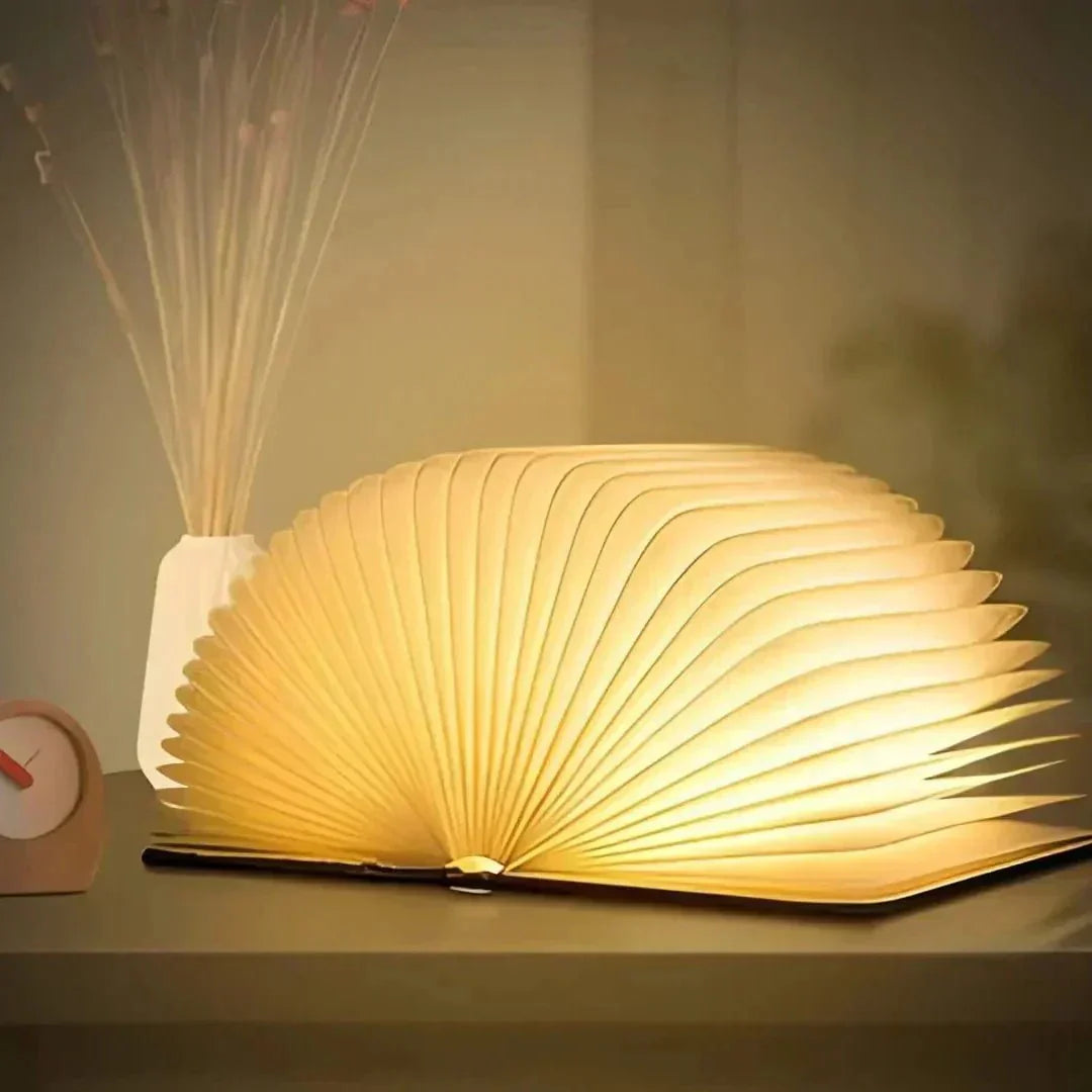 Trä Förhäxad Bok Lampa Carvallo