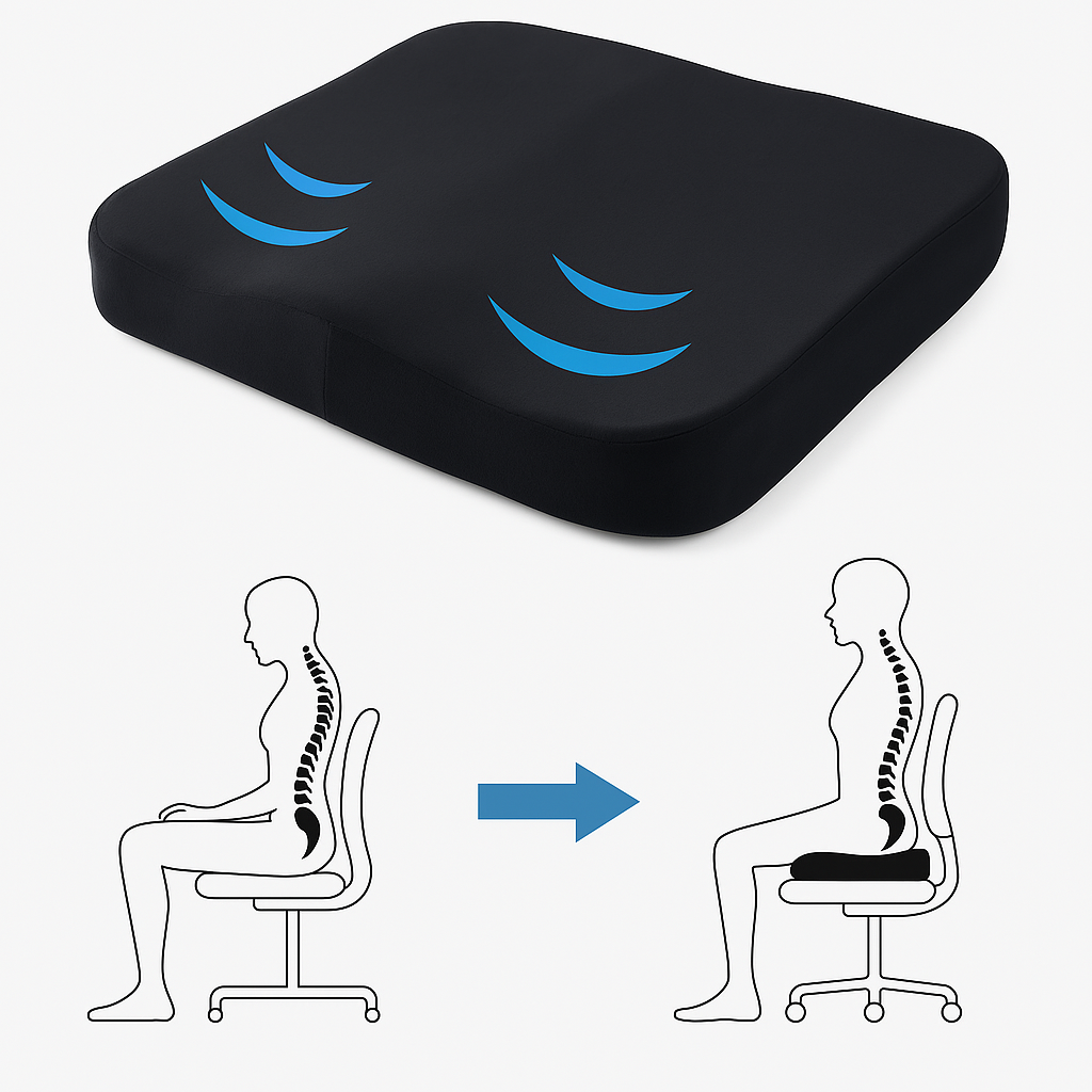 Ergonomisk Sittkudde – Avlastning för Svanskota & Ryggsmärta-Hemnix-Hemnix