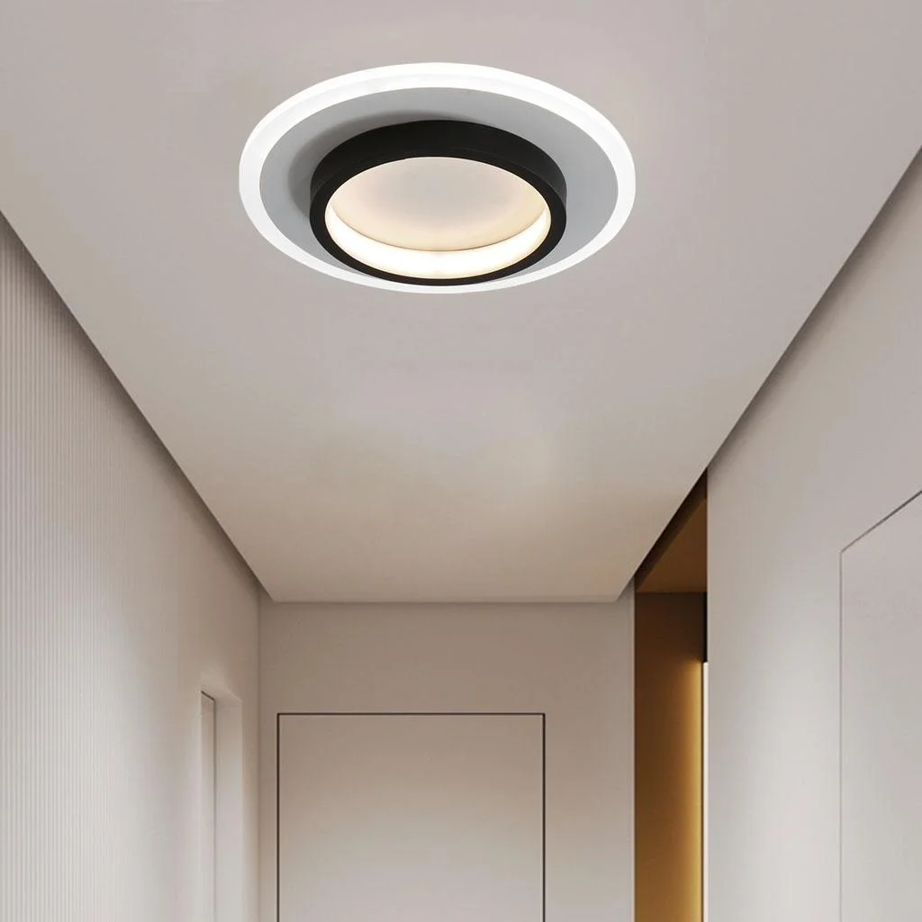 Elegant LED Hallway Ceiling Lamp | 8.3" eller 9.4" Metall & Akryl Armatur | Energisparande | Brick by Brick Carvallo