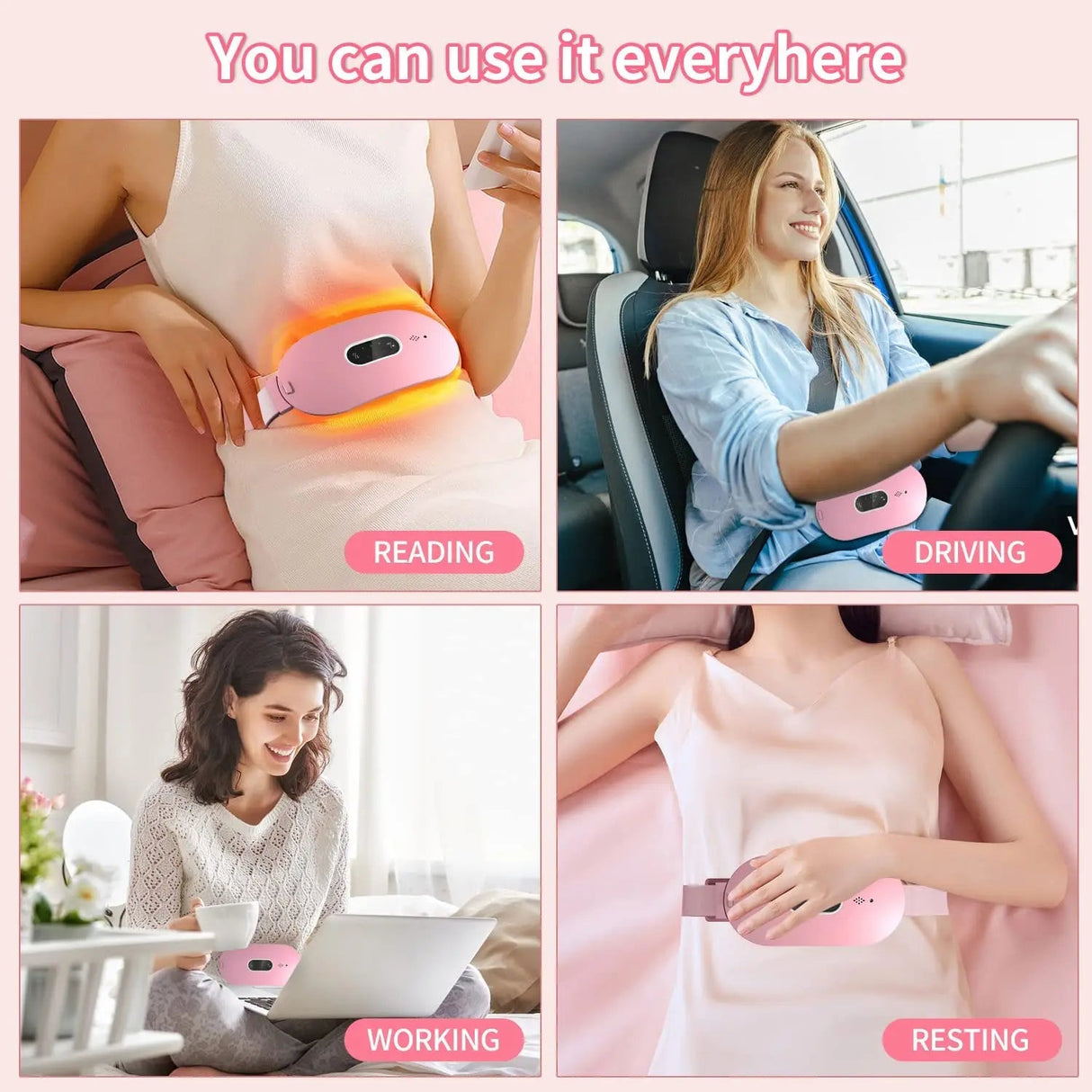 Menstrual Relief Massager – Värme- och vibrationsterapi MILA Sverige