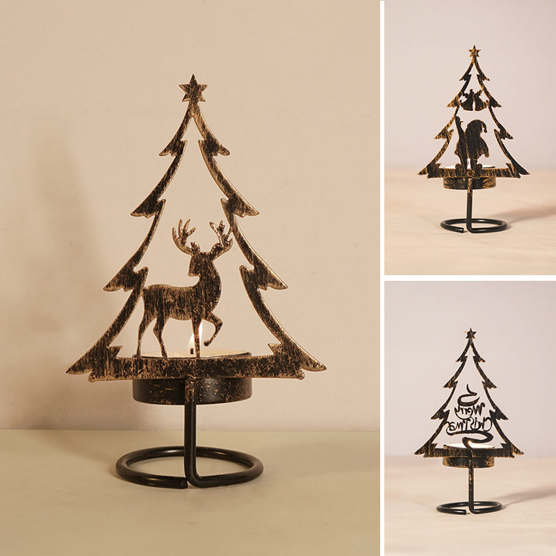 Carvallo | FestiveFlames - Ljusstake i järn i form av en julgran Carvallo