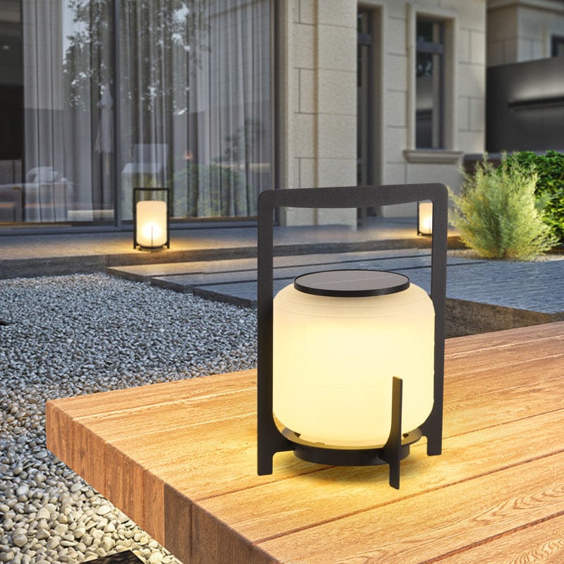 Modern solenergidriven terrasslampa Carvallo