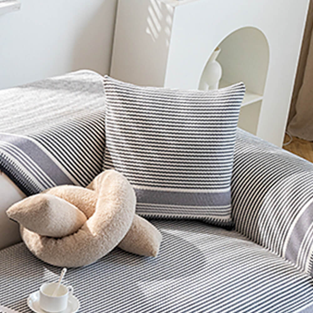 Klassisk Naturlig Bomull Lin Andningsbar Sofföverdrag 90x180cm Carvallo