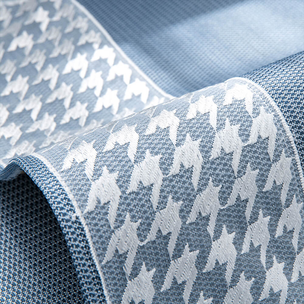 Kylande Houndstooth Is Silke Andningsbar Sofföverdrag Carvallo
