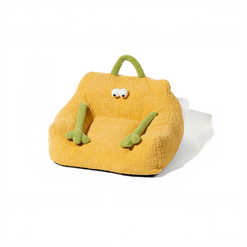 Monster Temat Plush Pet Soffa Säng Mysig Lekfull Komfort Carvallo