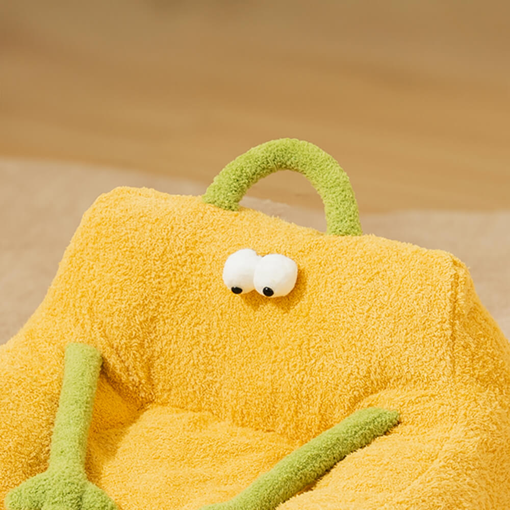 Monster Temat Plush Pet Soffa Säng Mysig Lekfull Komfort Carvallo