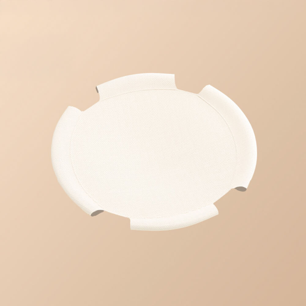 Rund Andningsbar Fuktbevis Varm Nät Kattbädd med Pom-Poms Carvallo