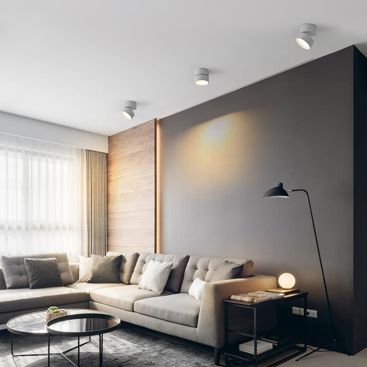 Ytmonterad LED Taklampa Carvallo