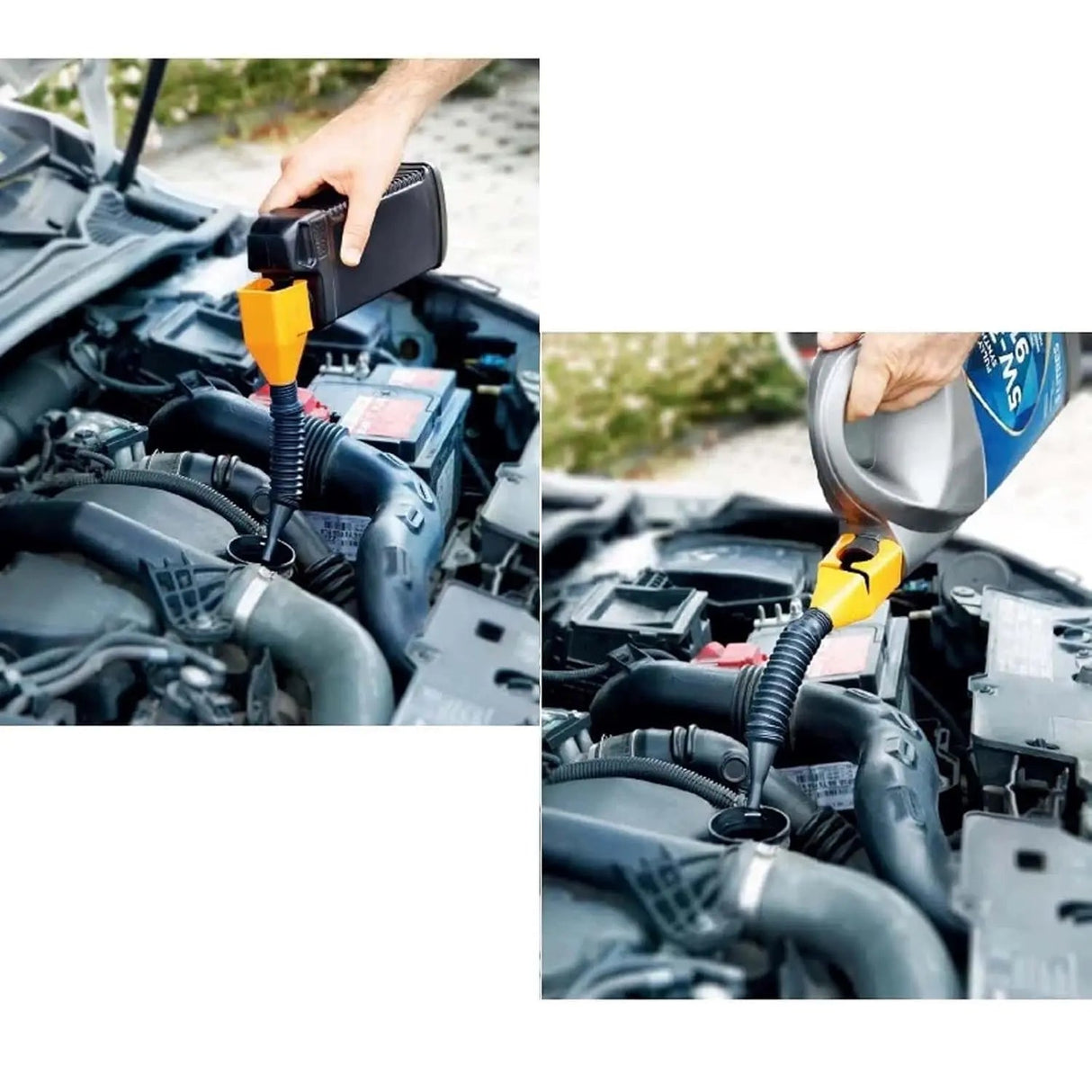 Silikontratt med bred mynning – kladdfritt verktyg för överföring av vätska och olja MILA Sverige