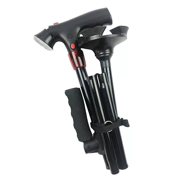 Gångstavar med ljus och hopfällbart handtag Carvallo