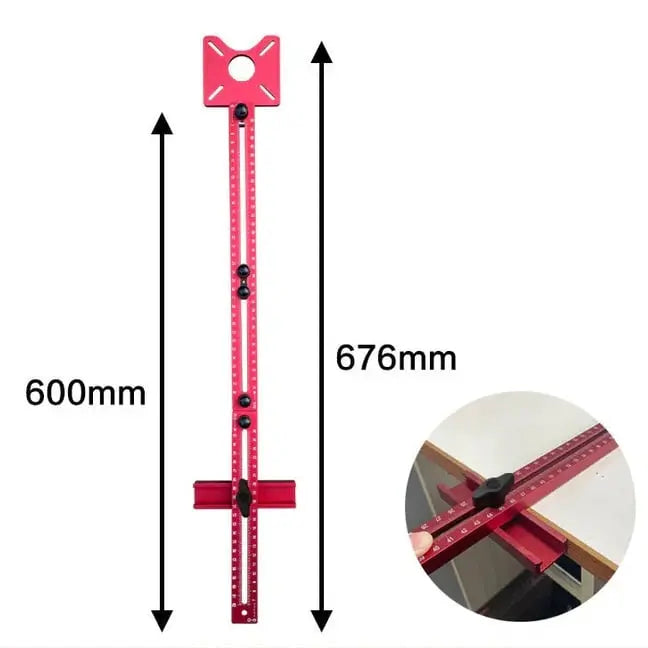 ProCarve - Justerbar gångjärnsmall – Precisionsfräsjigg för felfria träbearbetningssnitt MILA Sverige