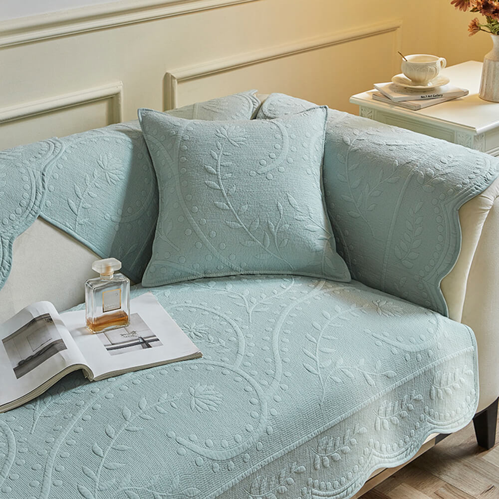 Boho Vävd Texturerad Bomull Andningsbar Sofföverdrag 70x70cm Carvallo