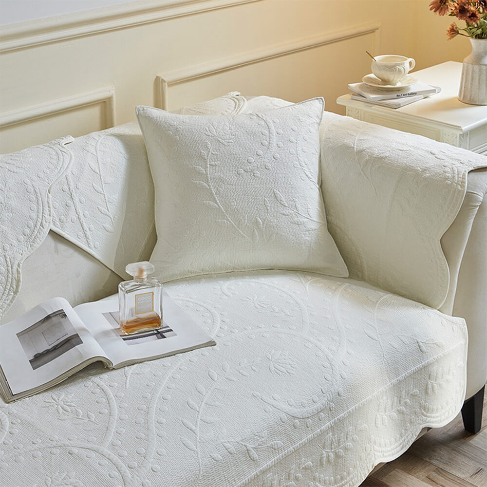 Boho Vävd Texturerad Bomull Andningsbar Sofföverdrag 70x70cm Carvallo