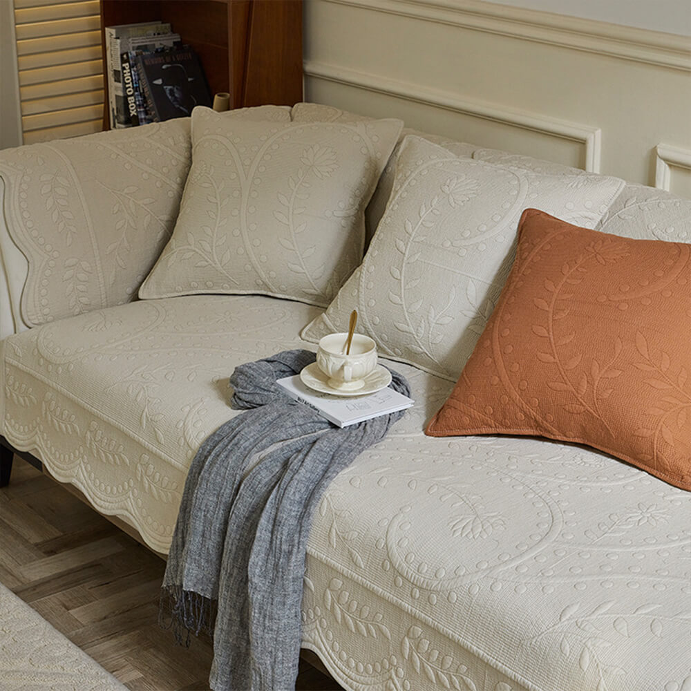 Boho Vävd Texturerad Bomull Andningsbar Sofföverdrag 70x70cm Carvallo