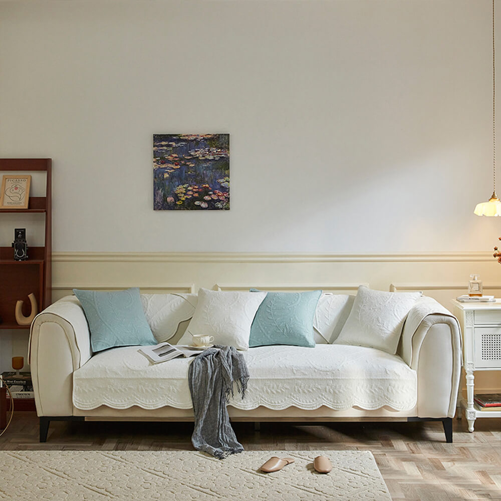 Boho Vävd Texturerad Bomull Andningsbar Sofföverdrag 70x70cm Carvallo