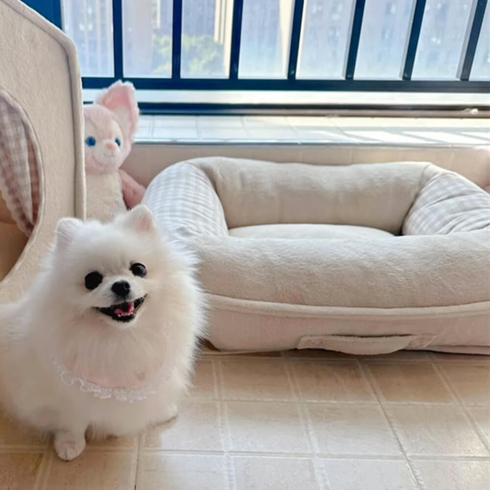 Ultra-Mjuk Coral Fleece Husdjursbädd Vattentät Andningsbar Stödjande Carvallo