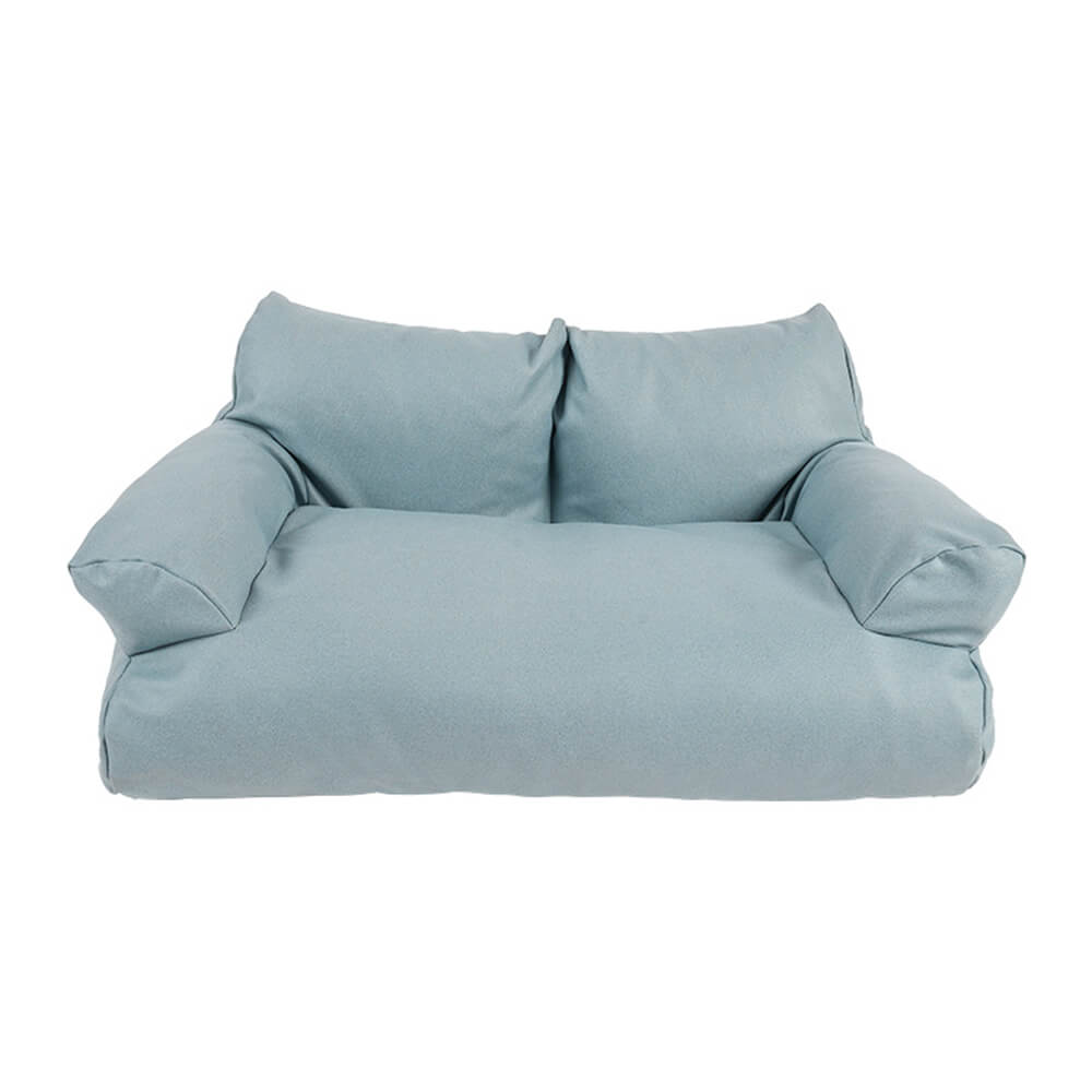 Faux läder anti-rep cozy hundsoffa säng med komfort Carvallo