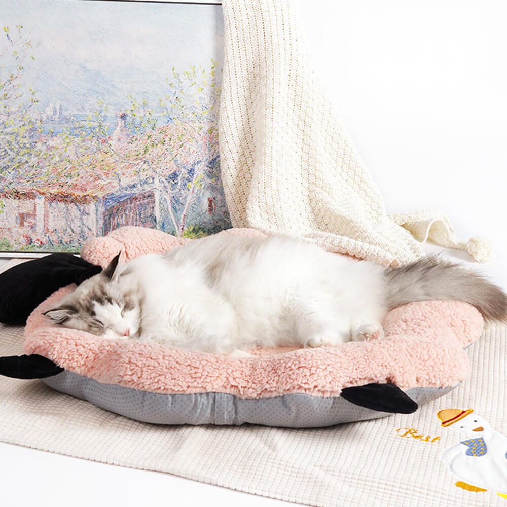 Fårformad Plush Pet Bed Mysig Lekfull Ultra-Mjuk Bomull Sammet Carvallo
