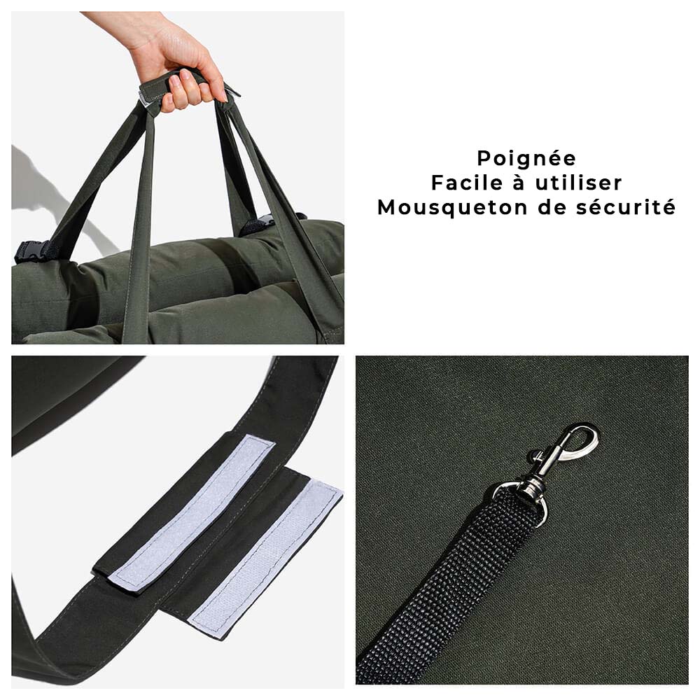 Hundbilstol med säkerhetsrem och kudde Carvallo