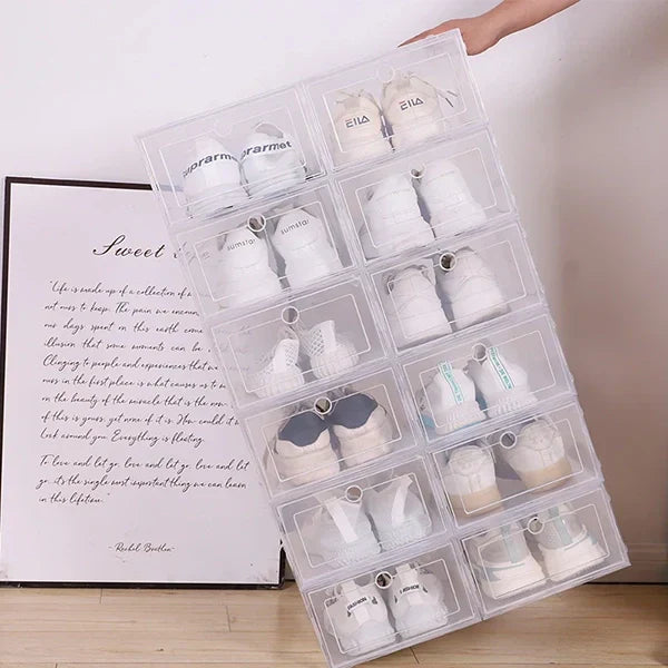 Skoförvaringslådor Klara Stapelbara Plasthållare Carvallo