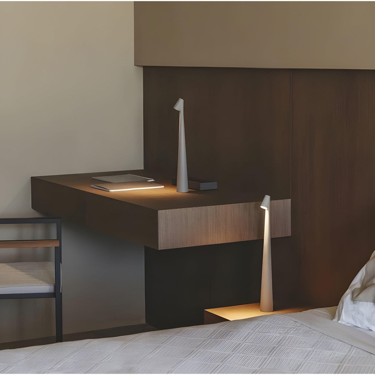 Trådlampa LED-nattlampa – uppladdningsbar och modern | Idealisk för mysiga rum Carvallo