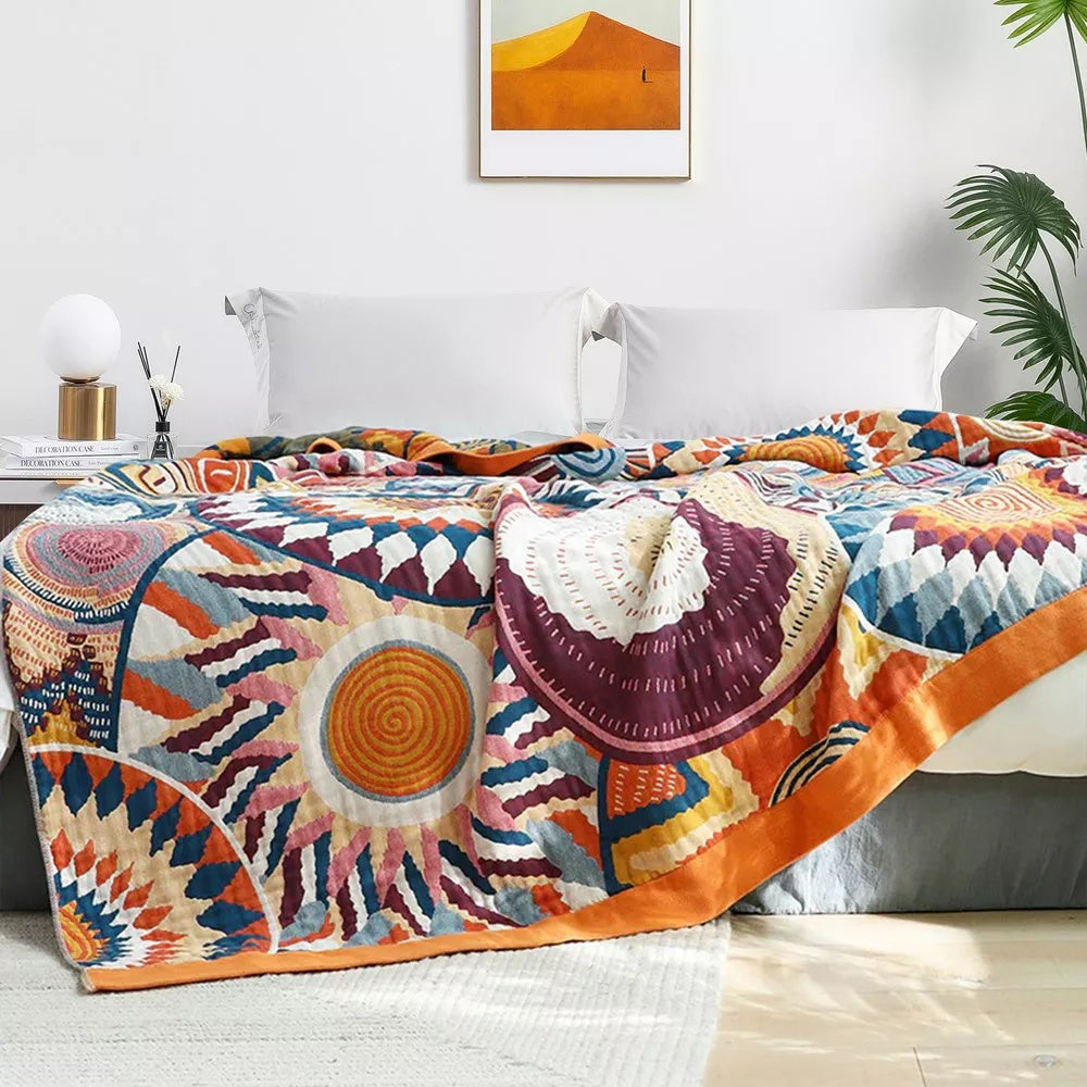 Sunburst Cotton Blanket Carvallo