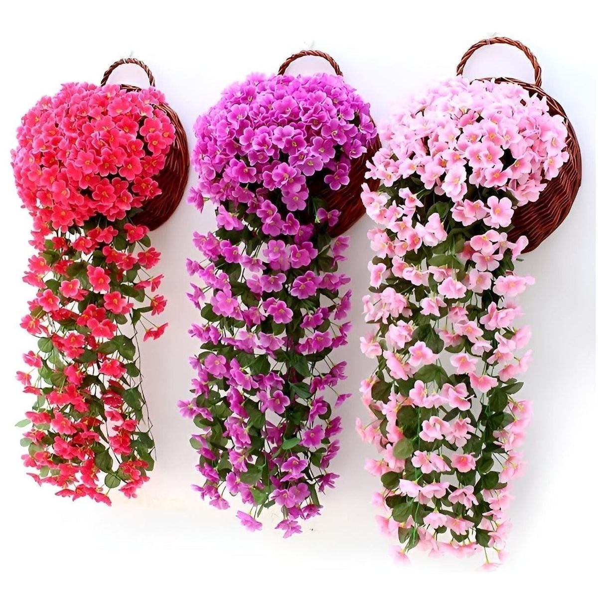 GardenBlossom Decor - Konstgjord blomma hängande korg för dekoration Carvallo